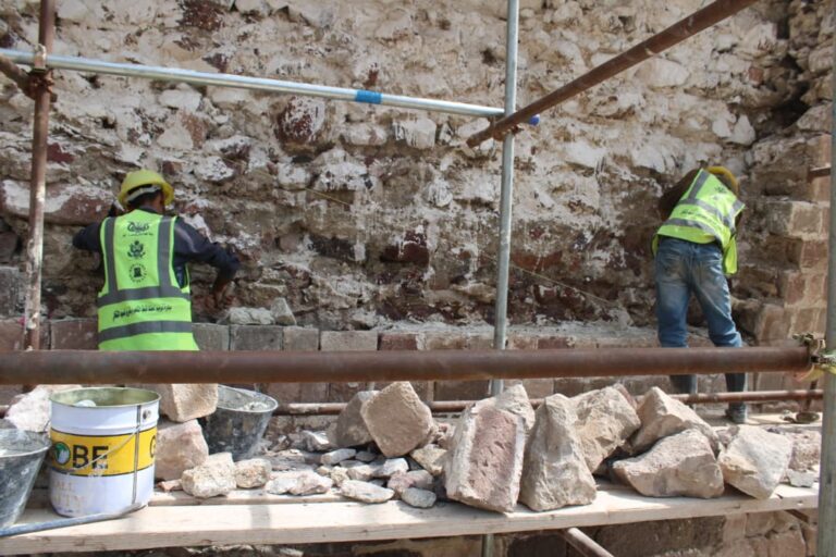 استئناف أعمال الترميم والصيانة لمشروع قلعة القاهرة التاريخية